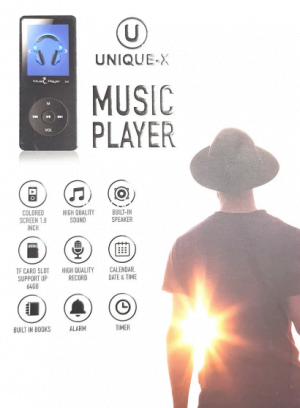 נגן MP3 כשר 4GB – בעברית, עם מסך וספיקר מובנה